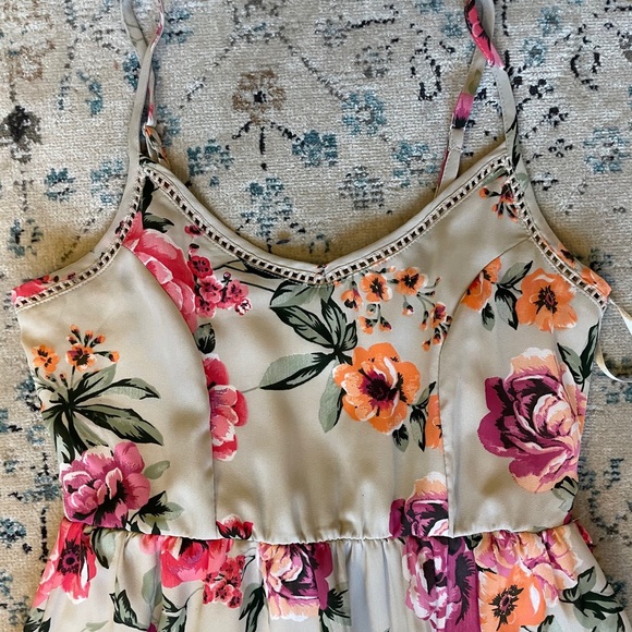 🌸2. Floral print knee length dress - Picture 6 of 9